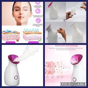 Hot mist facial steamer